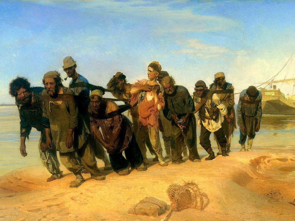 Картина «Бурлаки на Волге»
