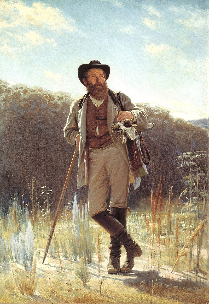 И. Н. Крамской. Портрет И. И. Шишкина, 1873 год