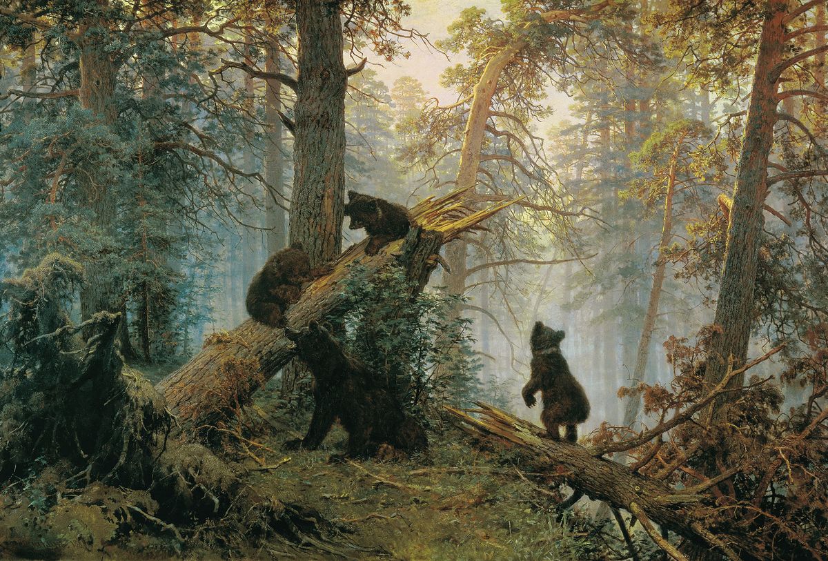 Картина «Утро в сосновом лесу» 1889
